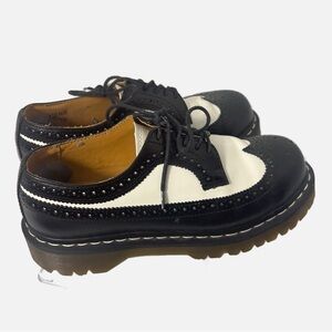 Dr. Martens Bex Smooth Black and White Women's Brogues